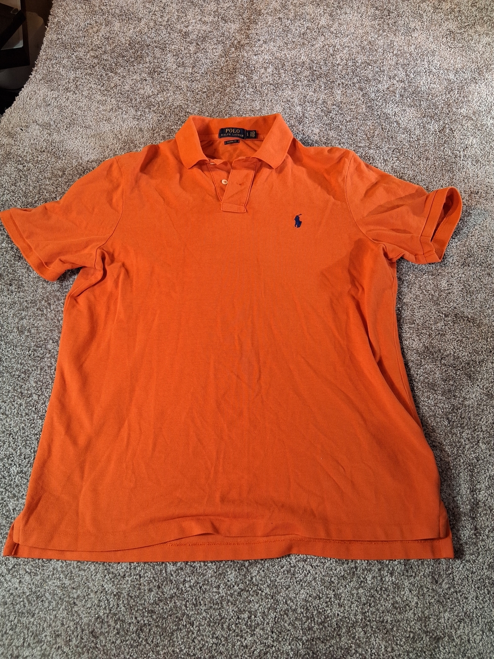 Polo by Ralph Lauren Classic Fit Orange Polo Shirt